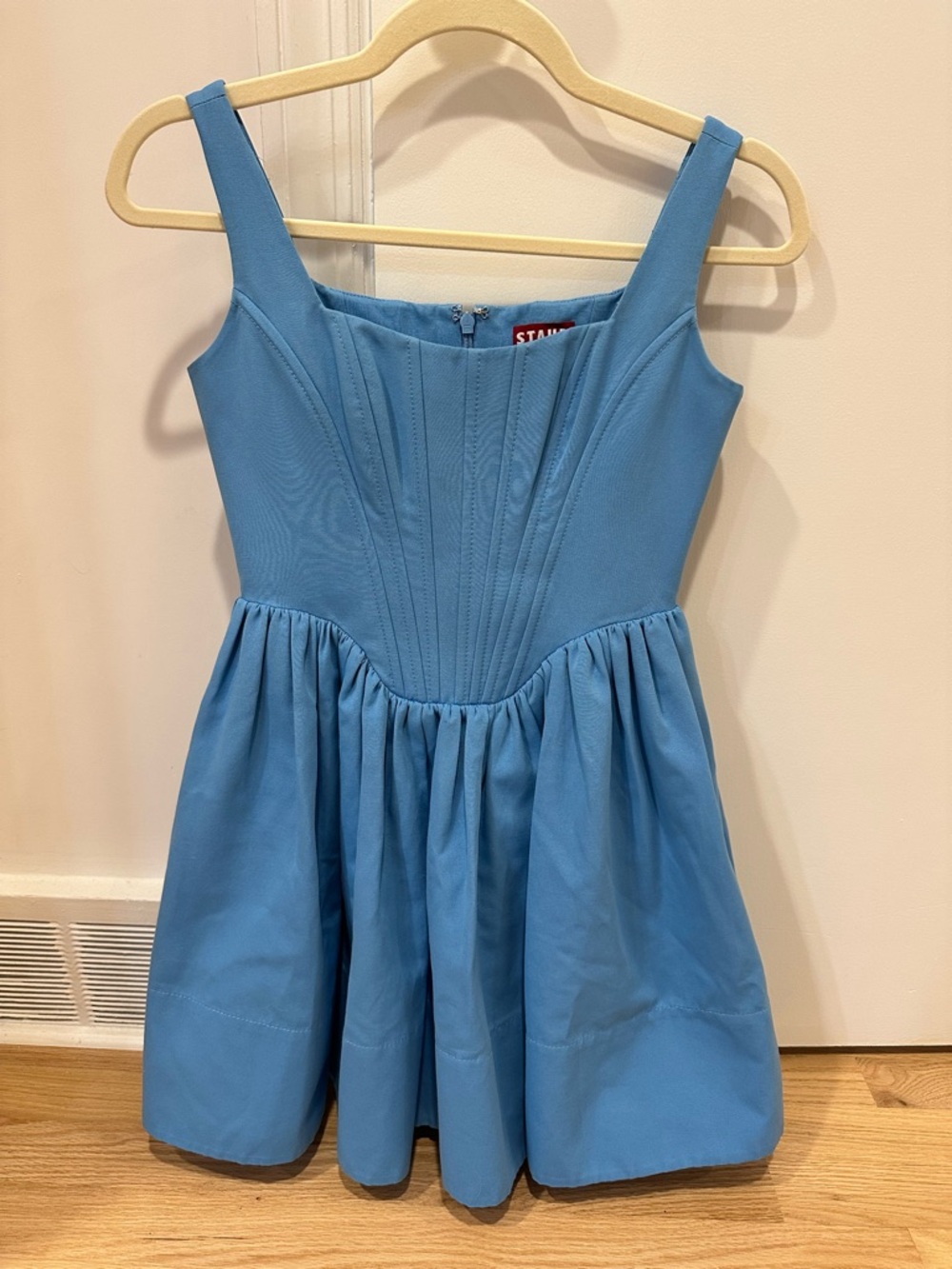STAUD Landscape Bustier Mini Dress